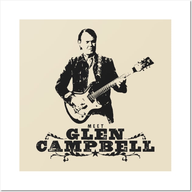 Glen Campbell Wall Art by Hey Daddy Draws